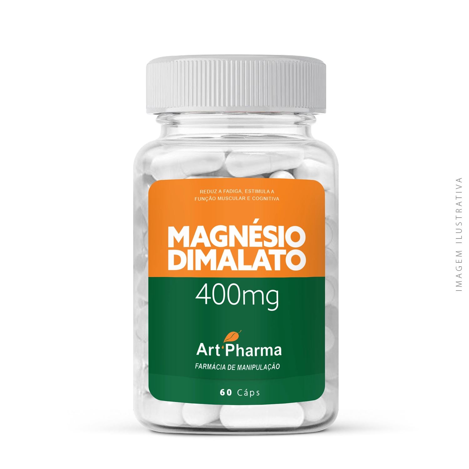 Magnésio Dimalato 400mg 60 Cápsulas