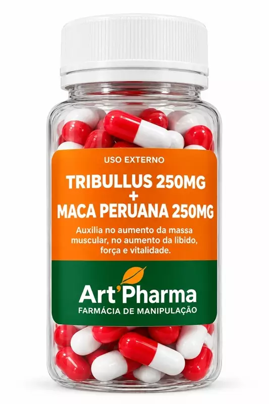 Tribullus+Maca Peruana 60 caps. - R$45,00